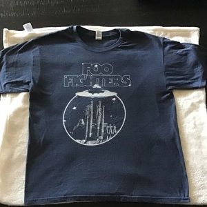 Foo Fighters Large Mens Blue Tshirt
